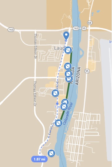 Laughlin Strip map